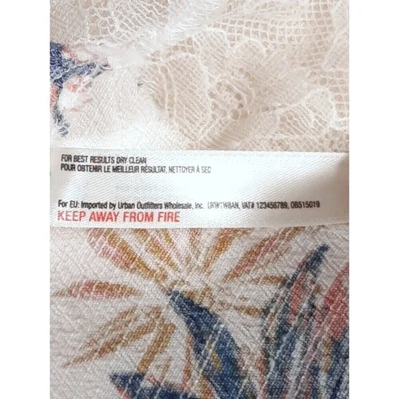 Free People Intimates Romantic Feminine Lace Trim Floral Baby Doll SZ X-Small - Picture 15 of 16